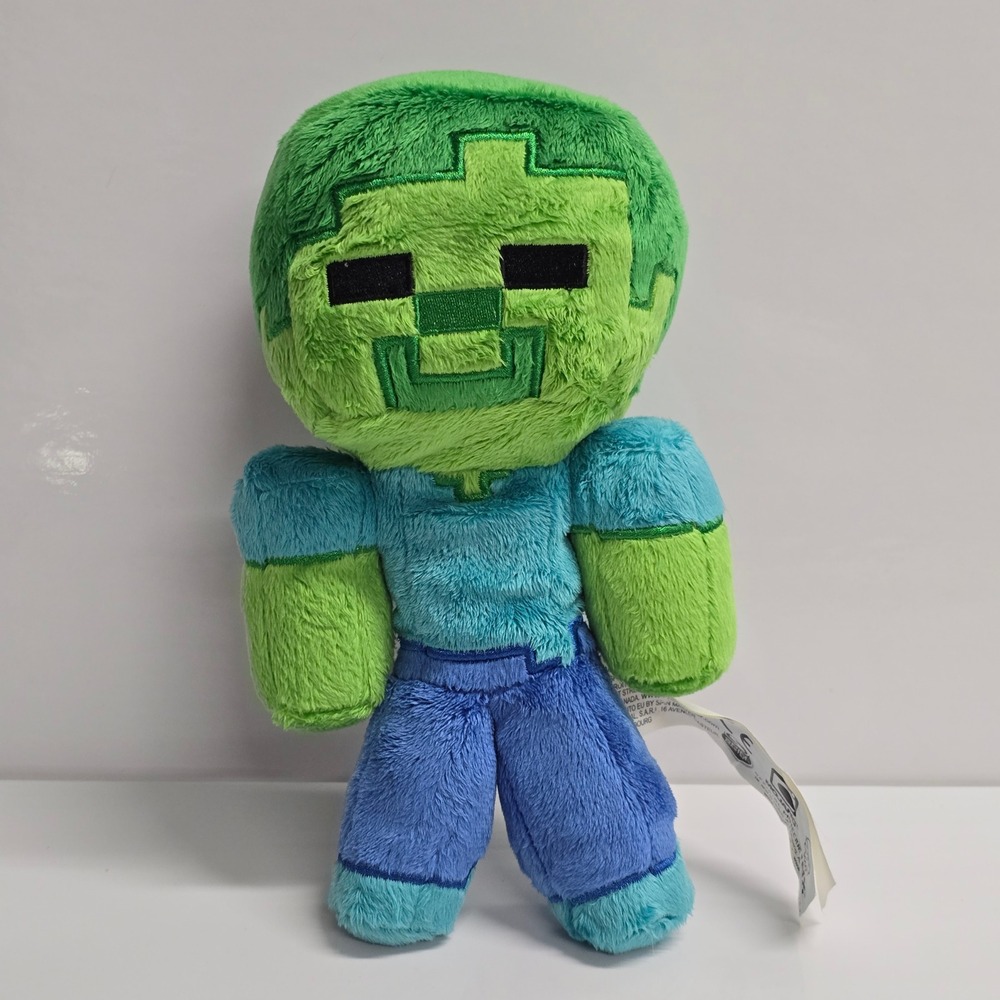 Minecraft Creeper Zombie Plush Jinx Green Soft Toy Gamer‎ Stuffed